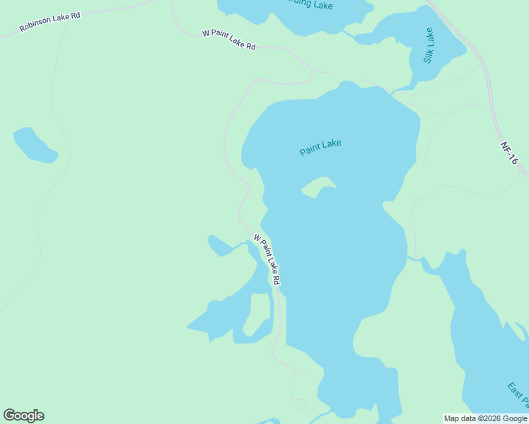 map of restaurants, bars, coffee shops, grocery stores, and more near 281 West Paint Lake Road in Trout Creek