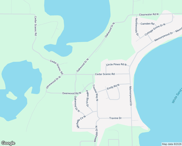 map of restaurants, bars, coffee shops, grocery stores, and more near 4705 Cedar Scenic Road in Baxter