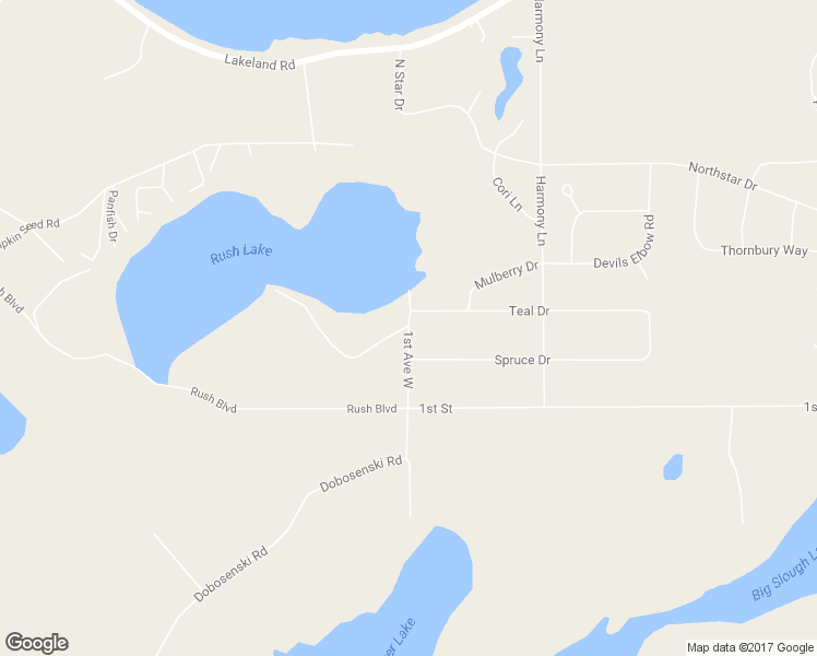 map of restaurants, bars, coffee shops, grocery stores, and more near 84034 Dobosenski Road in Sturgeon Lake