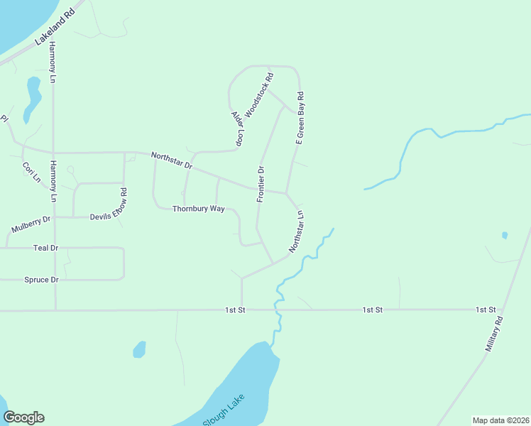 map of restaurants, bars, coffee shops, grocery stores, and more near 86604 Frontier Drive in Sturgeon Lake