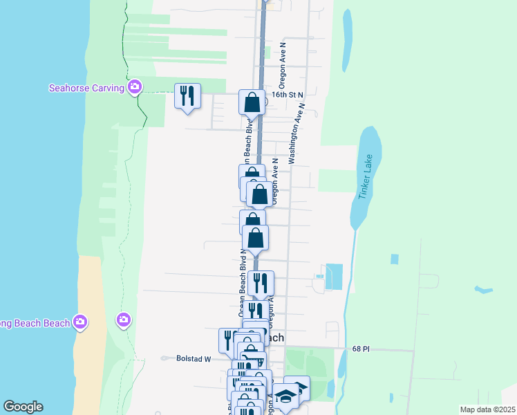 map of restaurants, bars, coffee shops, grocery stores, and more near 903 Pacific Avenue in Long Beach