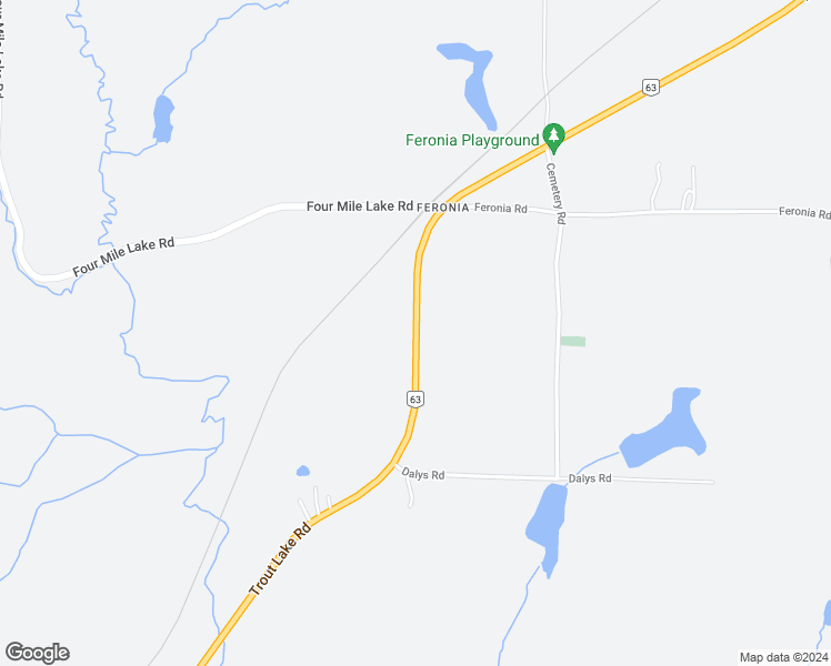 map of restaurants, bars, coffee shops, grocery stores, and more near 6260 Highway 63 in North Bay