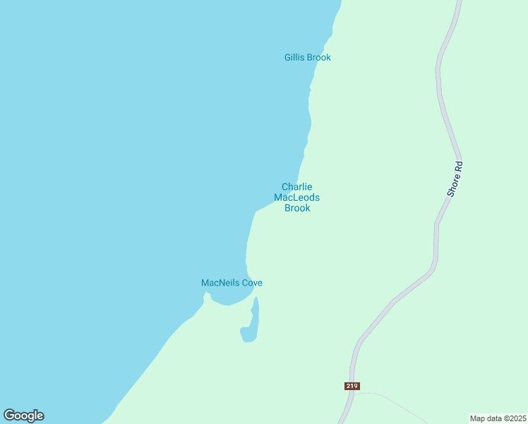 map of restaurants, bars, coffee shops, grocery stores, and more near Shore Road in Inverness County