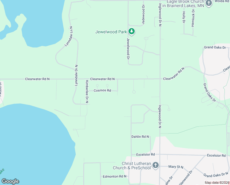 map of restaurants, bars, coffee shops, grocery stores, and more near 14450 Blackberry Court in Baxter