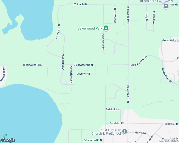 map of restaurants, bars, coffee shops, grocery stores, and more near 14450 Blackberry Court in Baxter