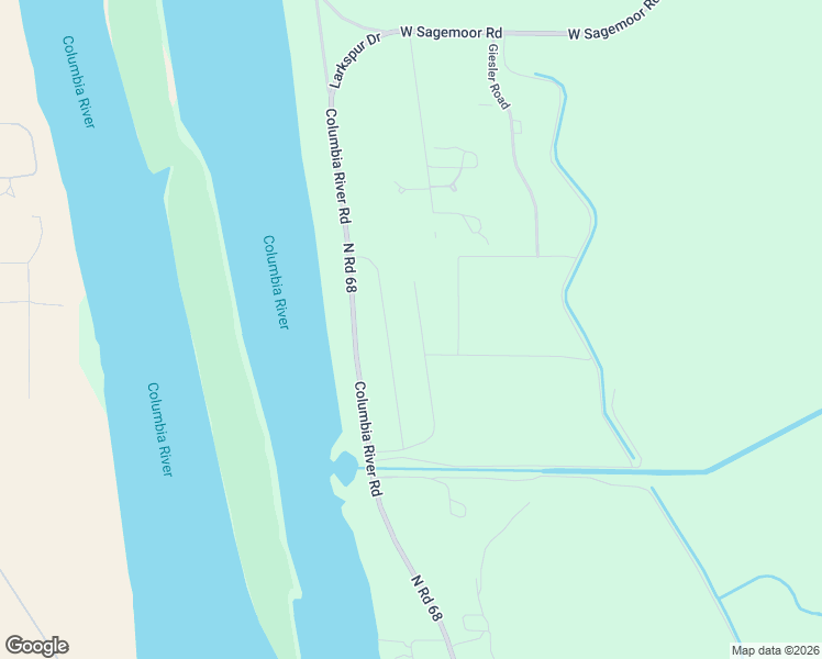 map of restaurants, bars, coffee shops, grocery stores, and more near 7560 Columbia River Road in Pasco