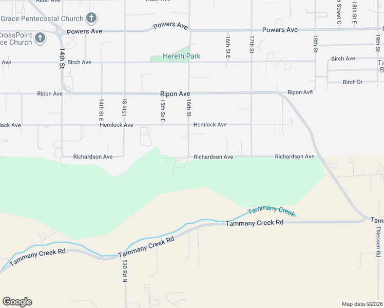 map of restaurants, bars, coffee shops, grocery stores, and more near 1603 Richardson Avenue in Lewiston