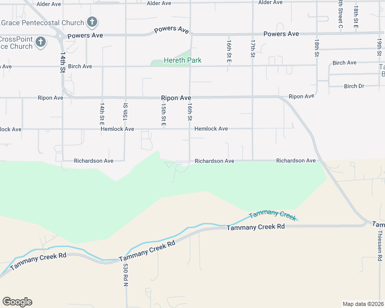 map of restaurants, bars, coffee shops, grocery stores, and more near 1603 Richardson Avenue in Lewiston