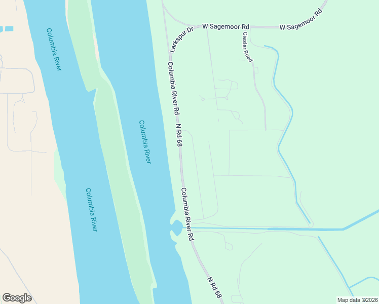 map of restaurants, bars, coffee shops, grocery stores, and more near 7464 Columbia River Road in Pasco