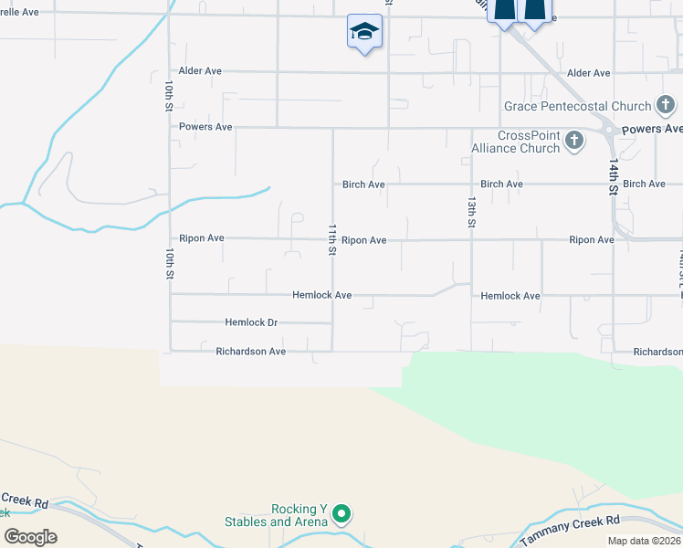 map of restaurants, bars, coffee shops, grocery stores, and more near 3809 11th Street in Lewiston