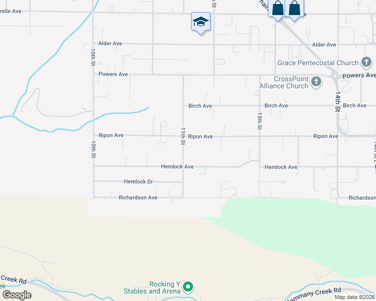 map of restaurants, bars, coffee shops, grocery stores, and more near 3809 11th Street in Lewiston