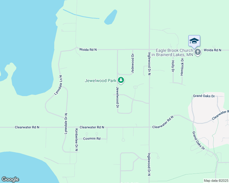 map of restaurants, bars, coffee shops, grocery stores, and more near 14743 Jewelwood Drive in Baxter