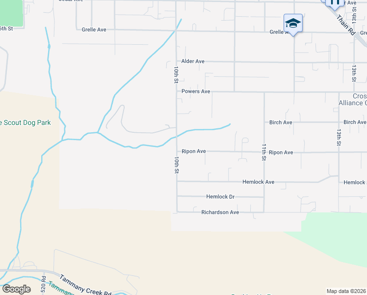 map of restaurants, bars, coffee shops, grocery stores, and more near 1005 Ripon Avenue in Lewiston