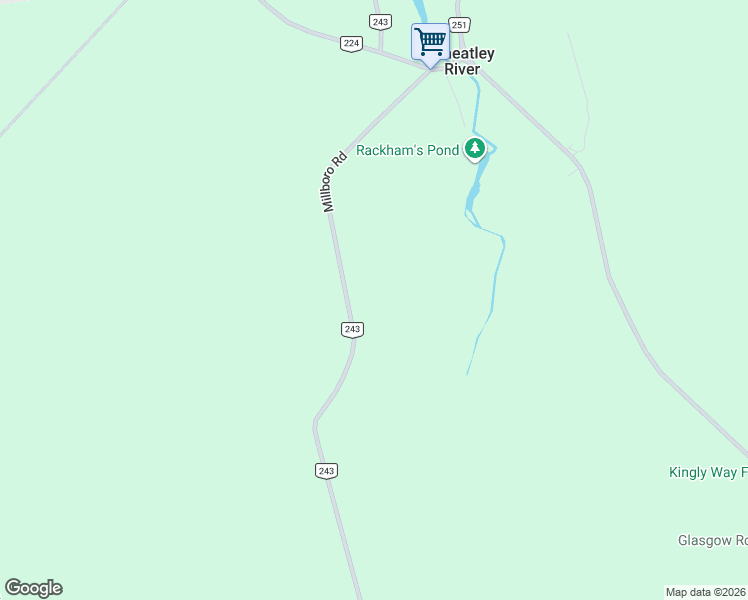 map of restaurants, bars, coffee shops, grocery stores, and more near 832 Millboro Road in New Glasgow