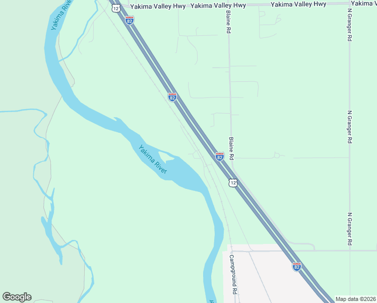 map of restaurants, bars, coffee shops, grocery stores, and more near Interstate 82 in Zillah