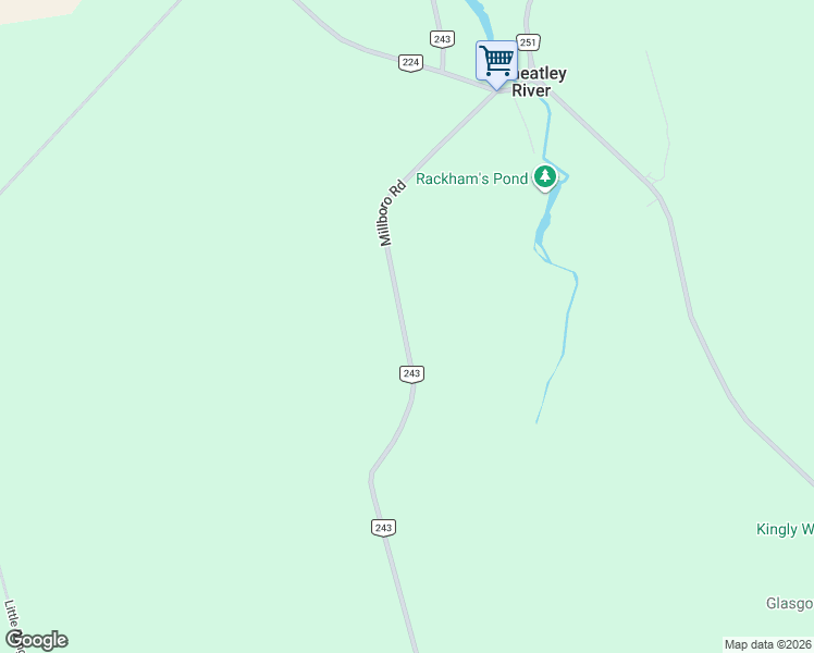 map of restaurants, bars, coffee shops, grocery stores, and more near 832 Millboro Road in New Glasgow