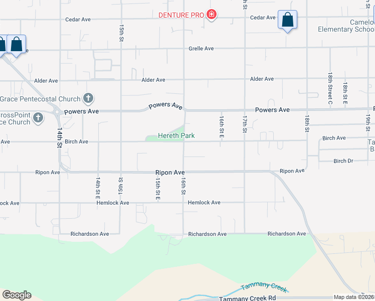 map of restaurants, bars, coffee shops, grocery stores, and more near 3733 16th Street in Lewiston