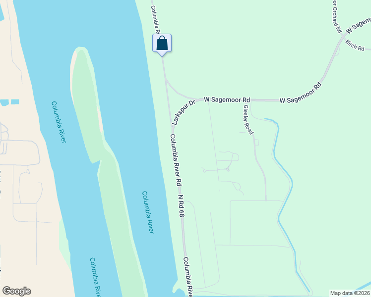 map of restaurants, bars, coffee shops, grocery stores, and more near 140 Larkspur Road in Pasco