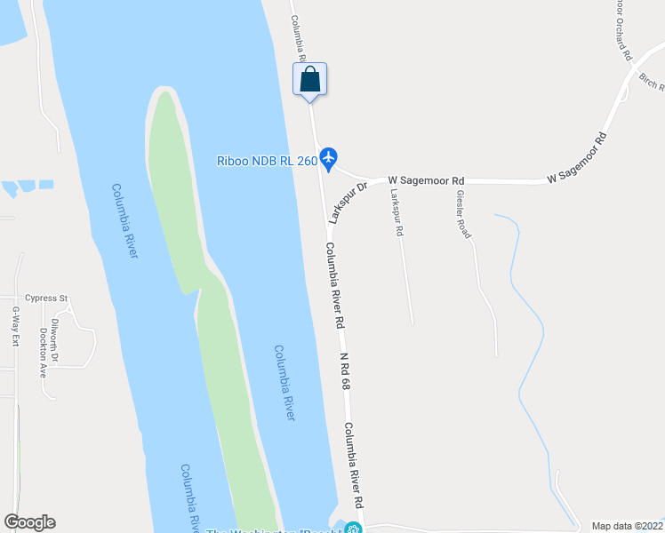 map of restaurants, bars, coffee shops, grocery stores, and more near 7566 Columbia River Rd in Pasco