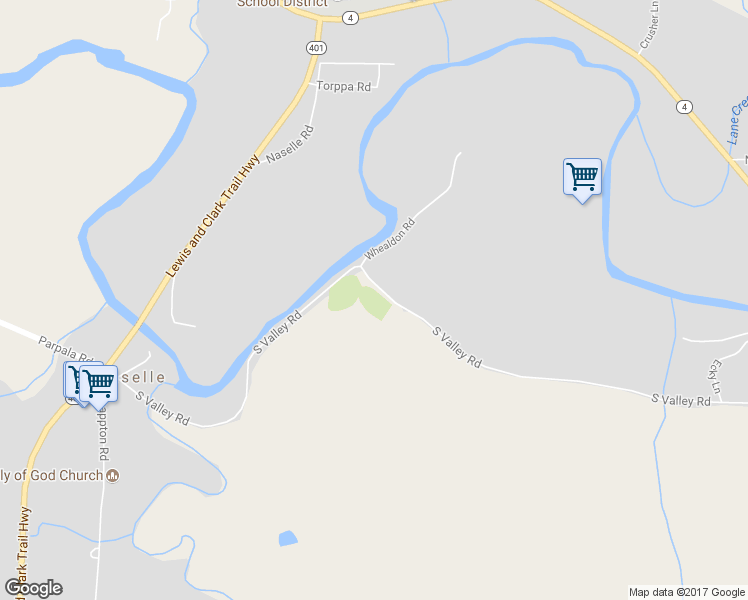 map of restaurants, bars, coffee shops, grocery stores, and more near 130 South Valley Road in Naselle