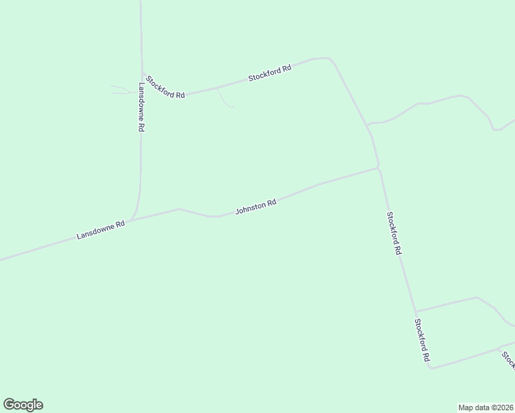 map of restaurants, bars, coffee shops, grocery stores, and more near Johnston Road in Hartland