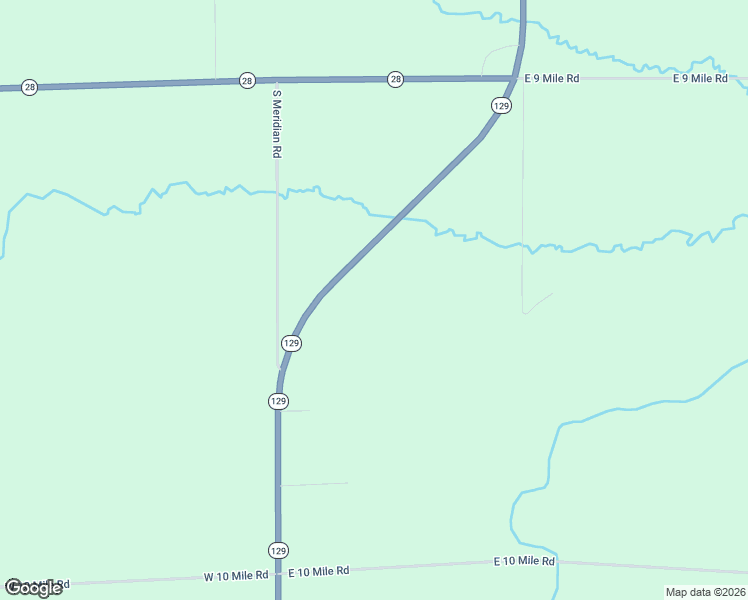 map of restaurants, bars, coffee shops, grocery stores, and more near 9473 Michigan 129 in Sault Ste. Marie