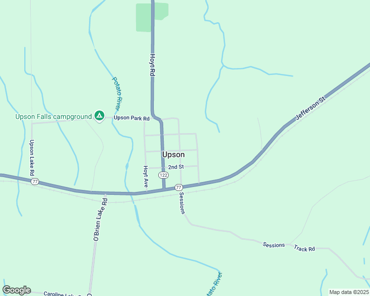 map of restaurants, bars, coffee shops, grocery stores, and more near in Upson