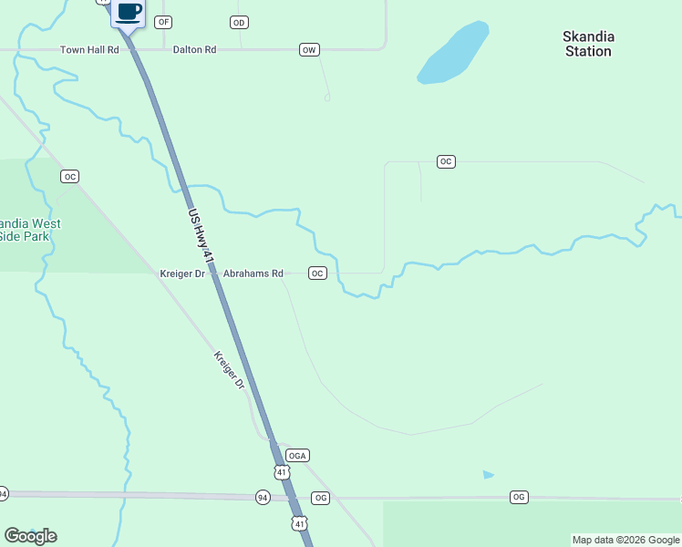 map of restaurants, bars, coffee shops, grocery stores, and more near 156 Abrahams Road in Skandia