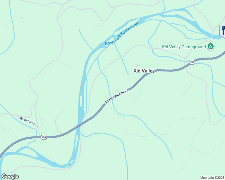 map of restaurants, bars, coffee shops, grocery stores, and more near 8974 Spirit Lake Highway in Toutle