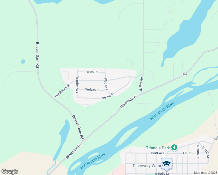 map of restaurants, bars, coffee shops, grocery stores, and more near 15104 Wild Avenue in Brainerd