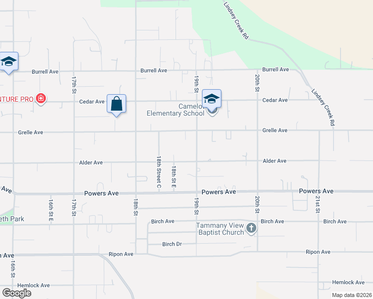 map of restaurants, bars, coffee shops, grocery stores, and more near 3608 19th Street in Lewiston