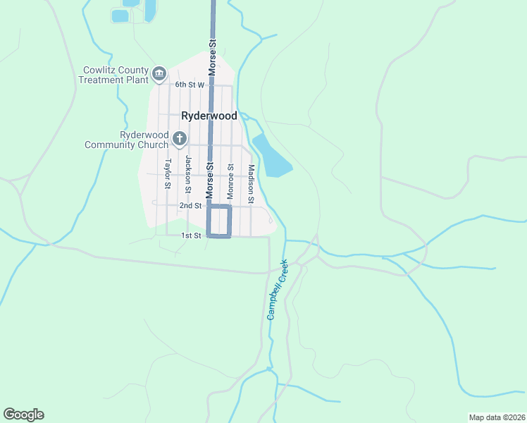 map of restaurants, bars, coffee shops, grocery stores, and more near 103 Madison Street in Ryderwood