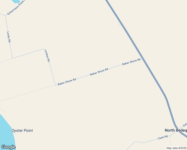 map of restaurants, bars, coffee shops, grocery stores, and more near 131 Baker Shore Road in Summerside