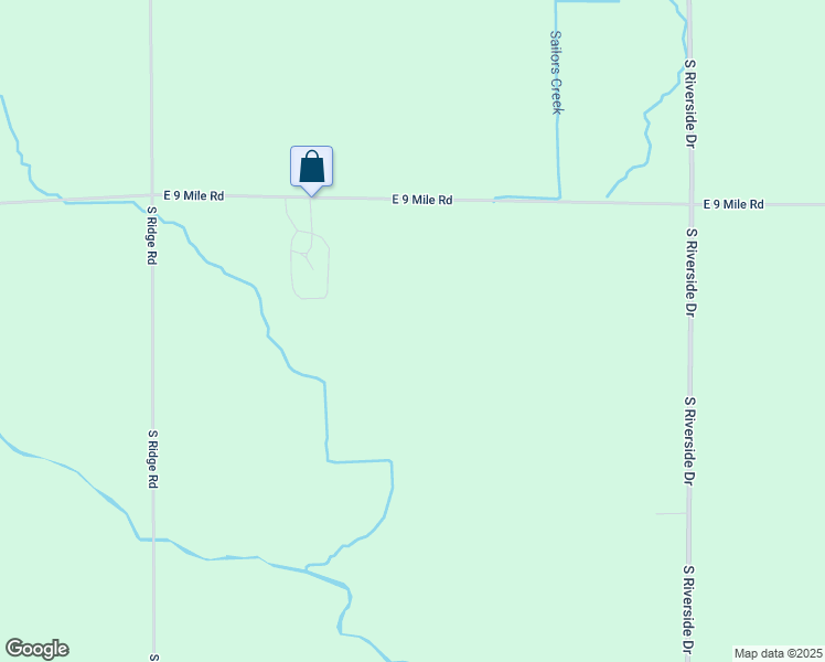 map of restaurants, bars, coffee shops, grocery stores, and more near 3467 East 9 Mile Road in Sault Ste. Marie