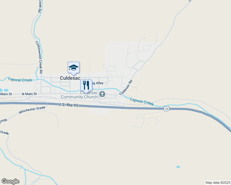 map of restaurants, bars, coffee shops, grocery stores, and more near 1007 Phinney Street in Culdesac