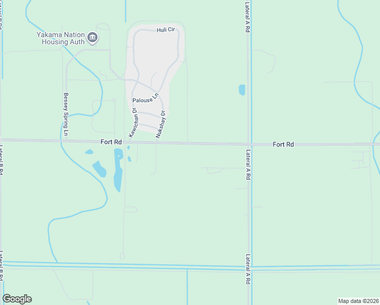 map of restaurants, bars, coffee shops, grocery stores, and more near 7241-7651 Fort Rd in Wapato