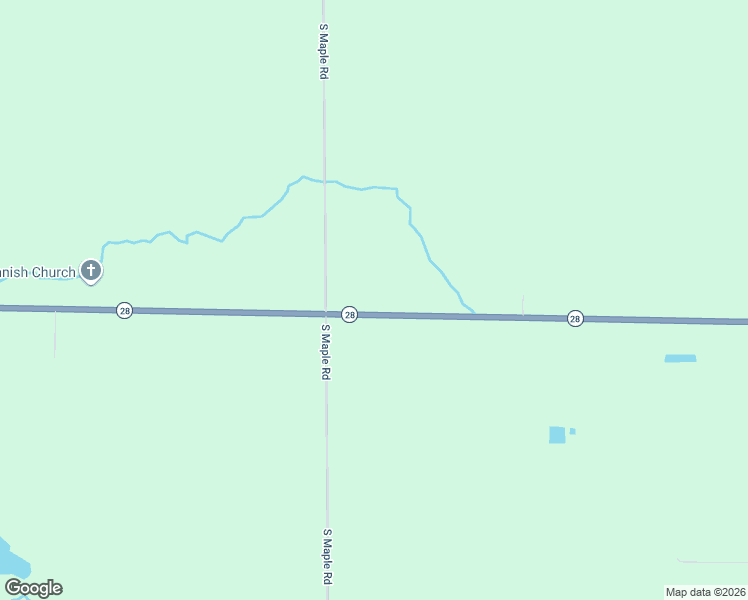 map of restaurants, bars, coffee shops, grocery stores, and more near 3880 Michigan 28 in Brimley