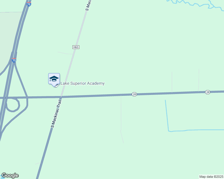 map of restaurants, bars, coffee shops, grocery stores, and more near 1538 Michigan 28 in Sault Ste. Marie