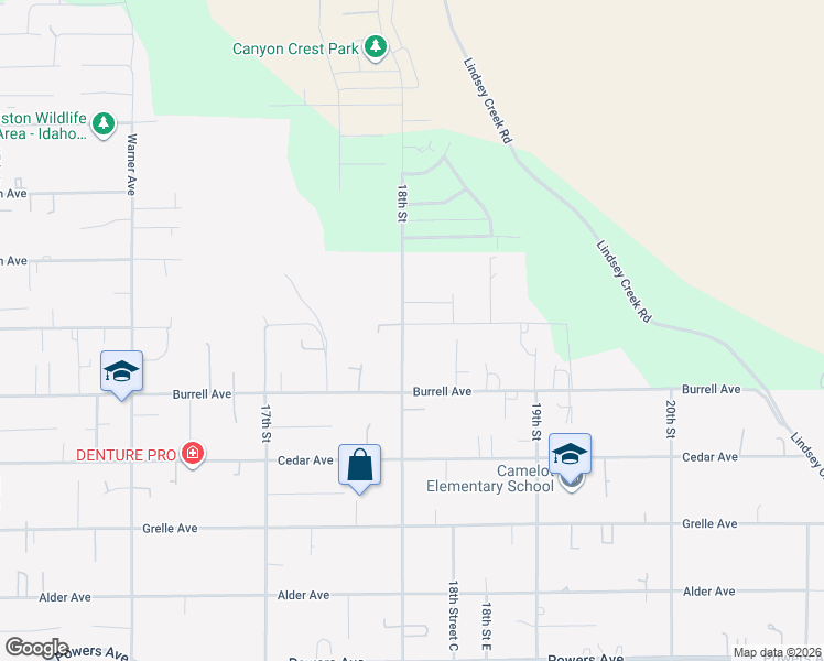 map of restaurants, bars, coffee shops, grocery stores, and more near 1802 Airway Avenue in Lewiston