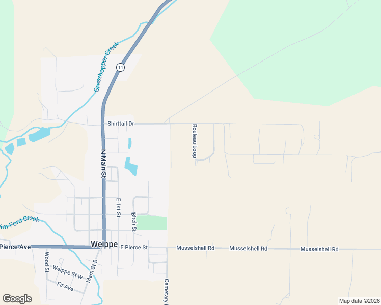 map of restaurants, bars, coffee shops, grocery stores, and more near 1249 Rouleau Loop in Weippe
