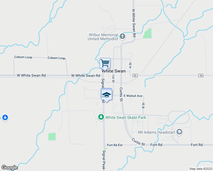 map of restaurants, bars, coffee shops, grocery stores, and more near 421 Signal Peak Rd in White Swan