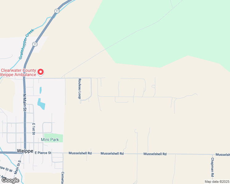 map of restaurants, bars, coffee shops, grocery stores, and more near 941 Pleasant Acres Drive in Weippe