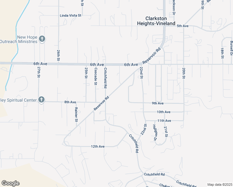 map of restaurants, bars, coffee shops, grocery stores, and more near 2334 Reservoir Road in Clarkston
