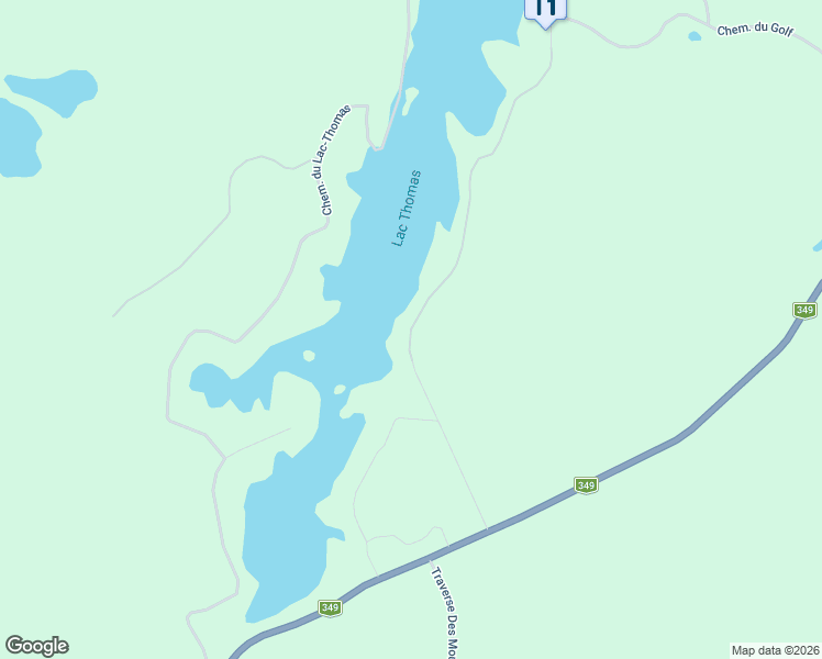 map of restaurants, bars, coffee shops, grocery stores, and more near Chemin du Lac-Thomas in Lanaudière