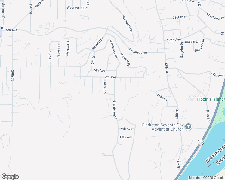 map of restaurants, bars, coffee shops, grocery stores, and more near 2740 Grandview Drive in Clarkston