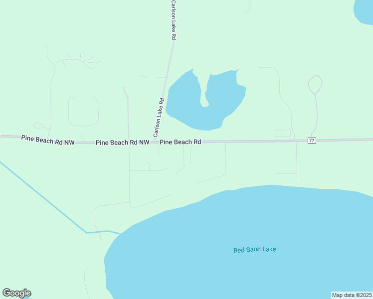 map of restaurants, bars, coffee shops, grocery stores, and more near 5053 Pine Beach Road in Brainerd