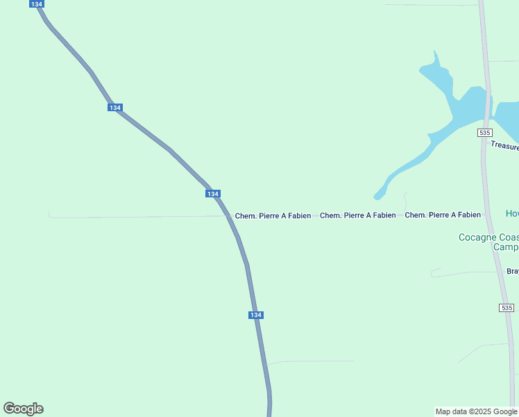 map of restaurants, bars, coffee shops, grocery stores, and more near 222 Chemin Pierre A Fabien in Cocagne