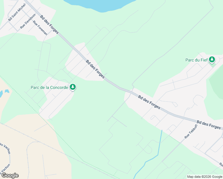 map of restaurants, bars, coffee shops, grocery stores, and more near 8955 Boulevard des Forges in Trois-Rivières