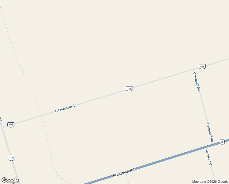 map of restaurants, bars, coffee shops, grocery stores, and more near 1036 North Freetown Road in Freetown