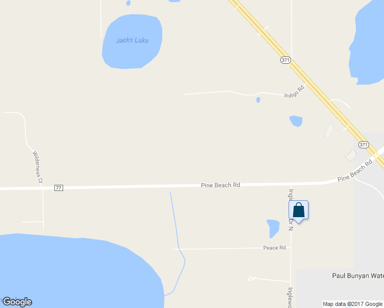 map of restaurants, bars, coffee shops, grocery stores, and more near 6114 Pine Beach Road in Brainerd